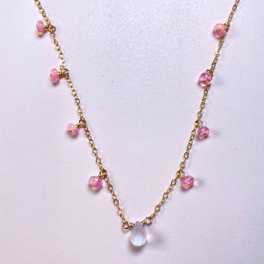 Pink Opal Necklace