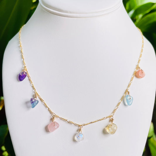 Rainbow Charm Necklace