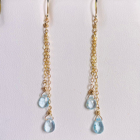 Blue Topaz Earrings